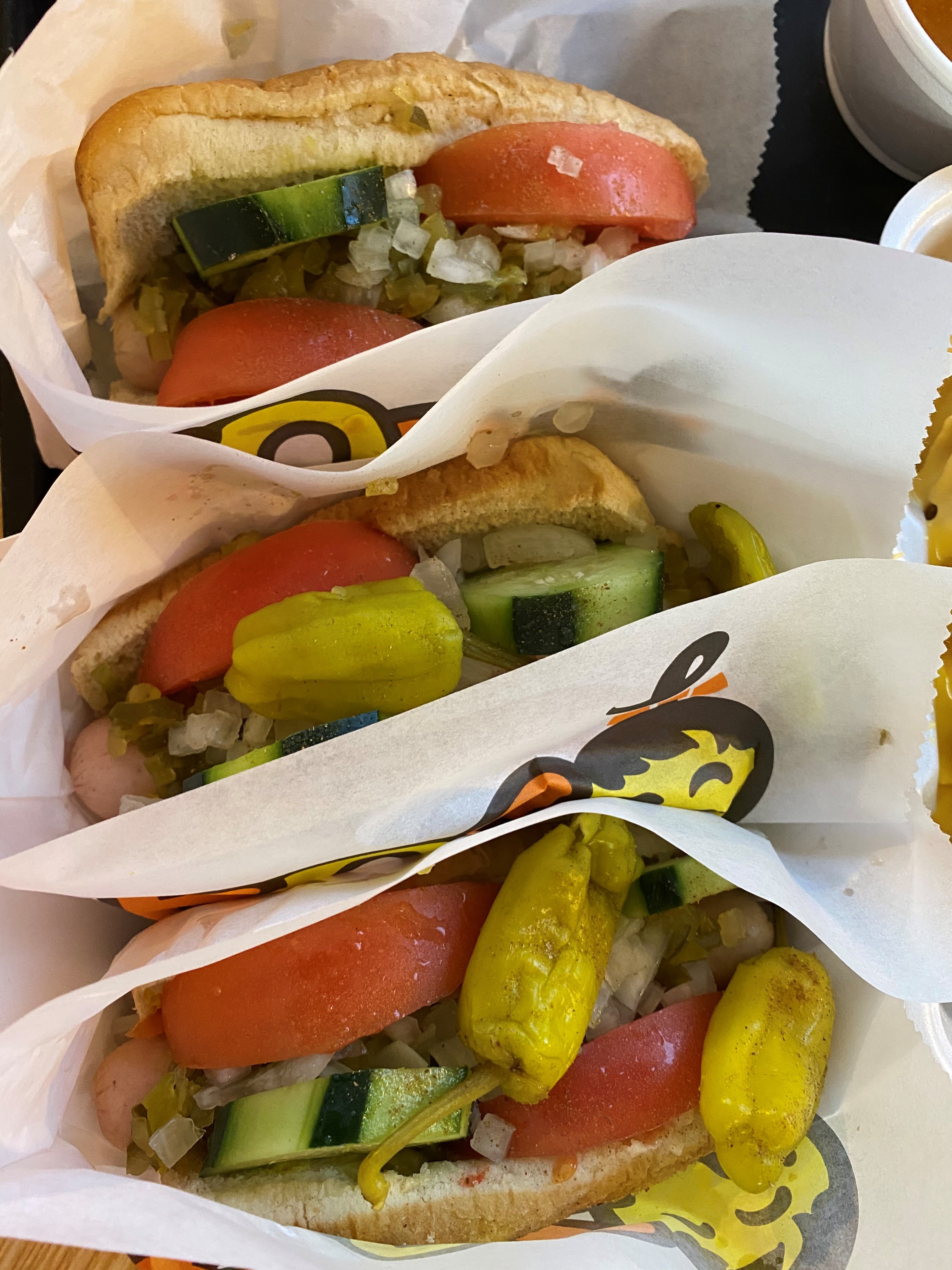 chicago style hot dog
